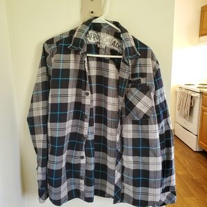Aeropostale button-down checkered shirt MEDIUM